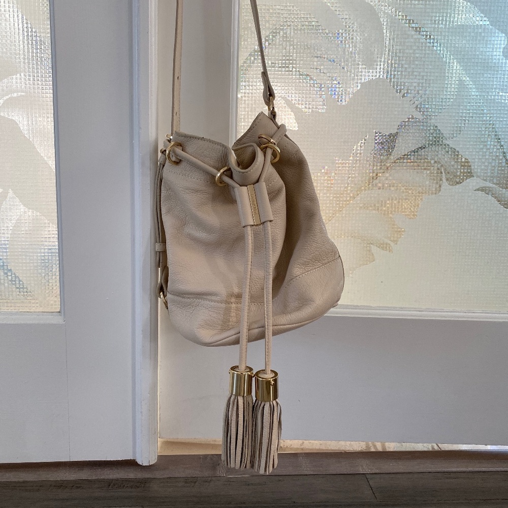 See By Chloe ivory bucket bag
